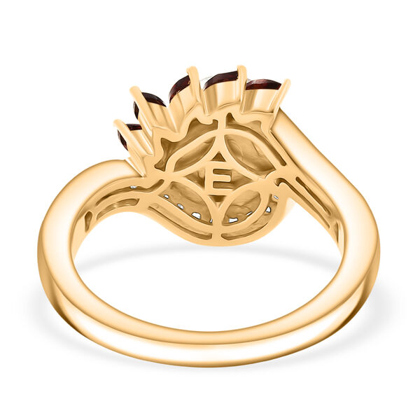 EverTrue S&uuml;&szlig;wasser Perle, Mosambik Granat und Zirkon Ring image number 5