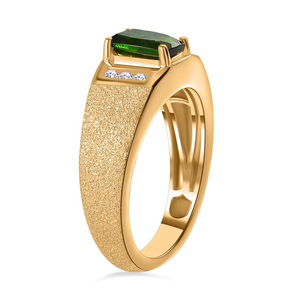 Natürlicher Chromdiopsid und Zirkon Ring - 1,23 ct. image number 4