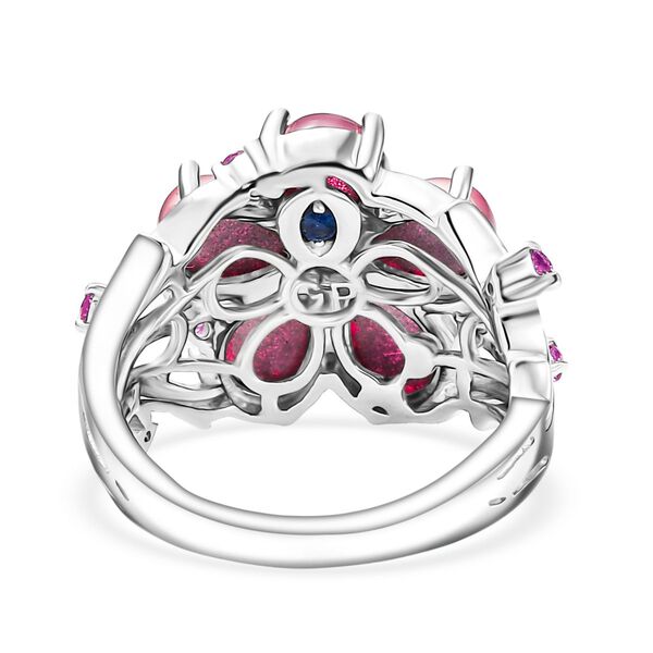 GP Italian Garden Kollektion - Maulbeer Mondstein, rosa Saphir, Kanchanaburi blauer Saphir Ring - 4,30 ct. image number 7