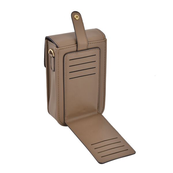 Crossbody Tasche mit RFID Schutz, Braun image number 6