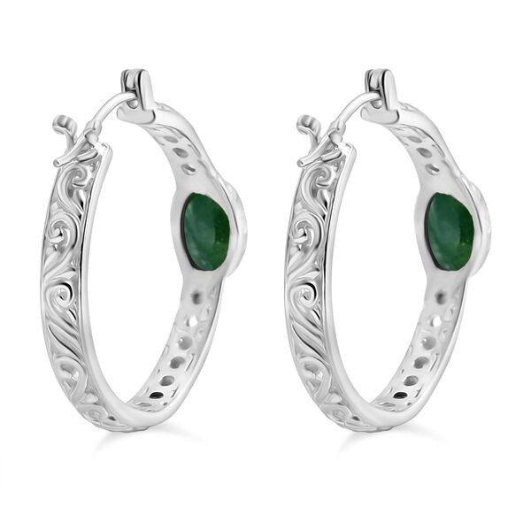 Royal Bali - Nat&uuml;rlicher Chromdiopsid Ohrringe 925 Silber ca. 1.64 ct image number 4