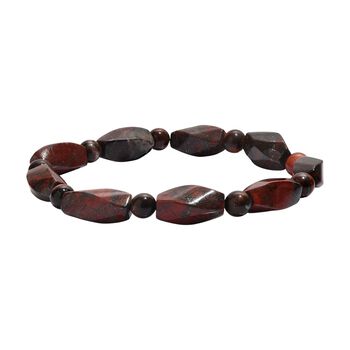 Rotes Tigerauge Armband Flexibel (18 cm), ca. 73.00 ct