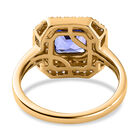 AAA Tansanit, natürlicher, gelber und weißer Diamant-Ring - 1,90 ct. image number 5