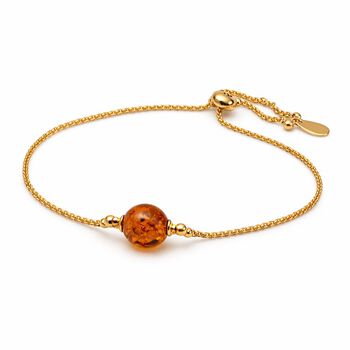 Nat&uuml;rlicher Baltischer Bernstein Armband, Flexibles, 925 Silber