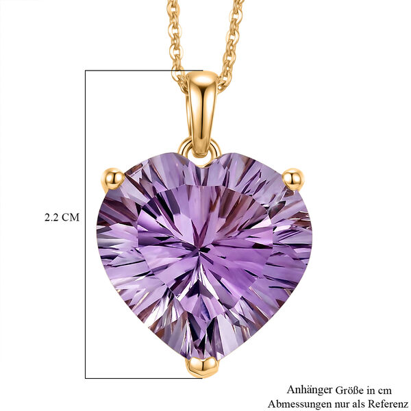 D'Joy AA Rose De France Amethyst Ring und Anh&auml;nger mit 50cm Kette image number 6