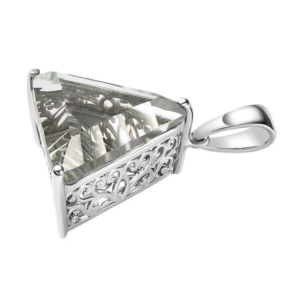 Prasiolith Anhänger - 24,92 ct. image number 4