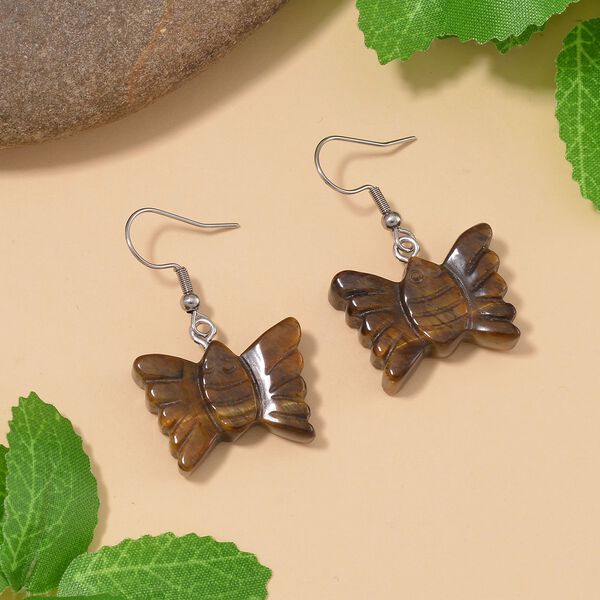 Tigerauge Ohrringe - 50 ct. image number 2