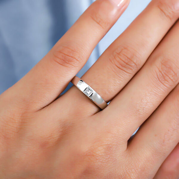 RHAPSODY Diamant Band-Ring, zertifiziert VS E-F, 950 Platin  ca. 0,14 ct image number 2