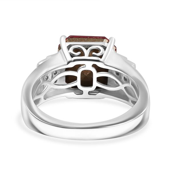 J Francis gefertigt mit SWAROVSKI- Scharlachroter und wei&szlig;er Swarovski Kristall Ring image number 6