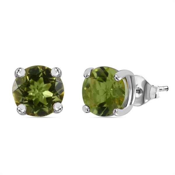 Peridot Ohrringe in 925 Silber - 1,40 ct.