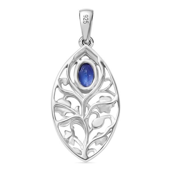 Tansanit Anhänger 925 Silber rhodiniert ca. 0.46 ct image number 5