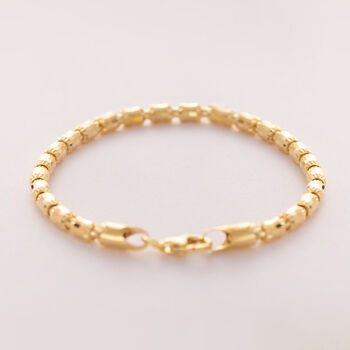 Italienisches Armband, ca. 19 cm, 925 Silber vergoldet ca. 7,03g