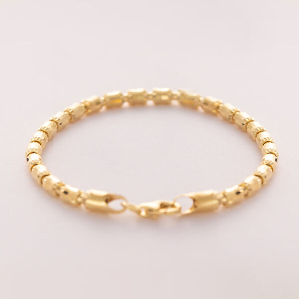 Italienisches Armband, ca. 19 cm, 925 Silber vergoldet ca. 7,03g image number 0