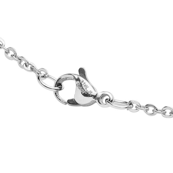 3er- Set Rosenquarz-Anh&auml;nger mit Kette, ca. 50 cm, Edelstahl ca. 24,30 ct image number 4