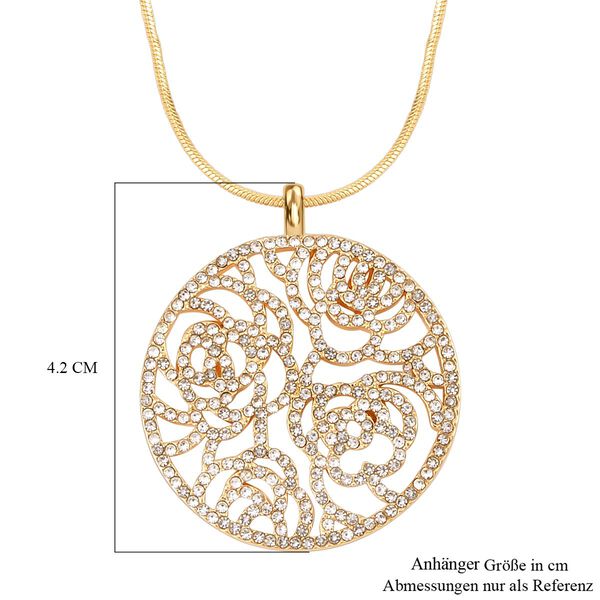 Magischer Kristall-Baum-Anh&auml;nger mit Kette in Goldton, 73 cm image number 5