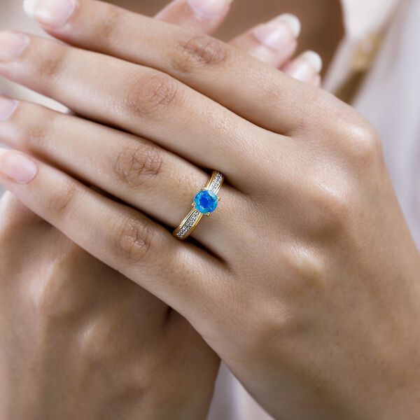 Pfau Triplett Quarz und Zirkon Ring - 1,25 ct. image number 3