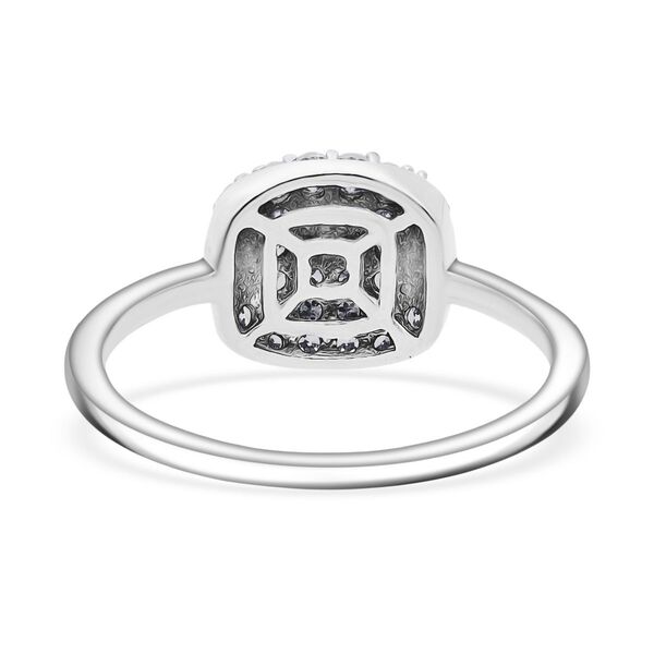 LUXURIANT SGL zertifizierter SI-GH Labor Diamant Ring, 925 Silber rhodiniert - 0,50 ct. image number 4