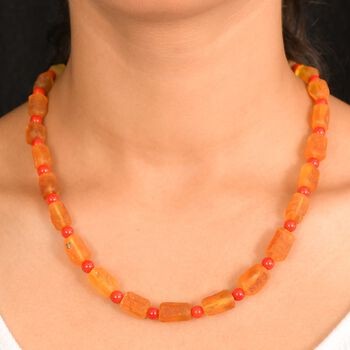 Bernstein und Magnesit 50cm Halskette - 135 ct.