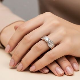 LUSTRO STELLA weißer Zirkonia Ring