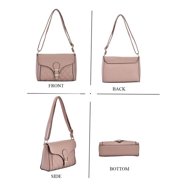 Umhängetasche aus Kunstleder, Rosa image number 4