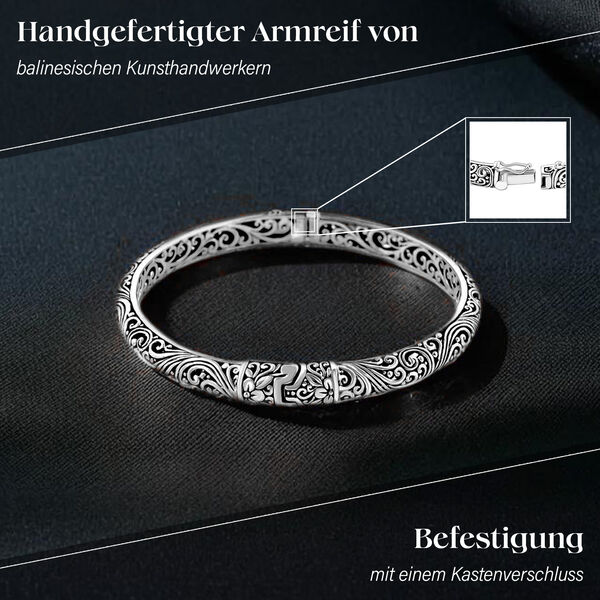 Royal Bali Kollektion - 925 Silber Armreif, 20cm image number 2