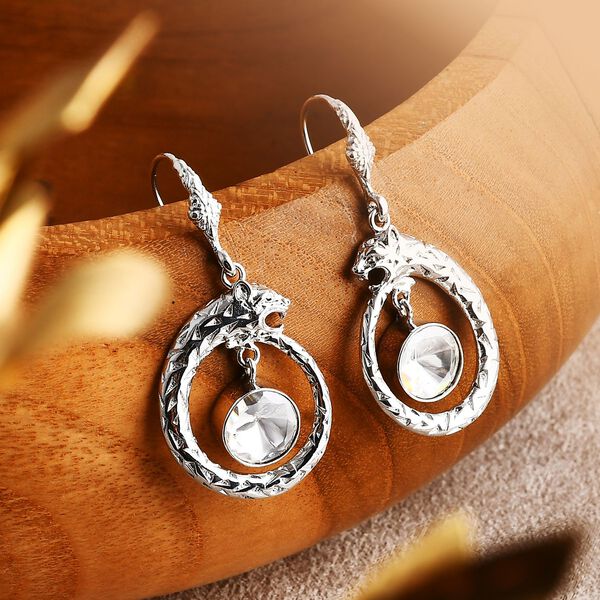 Royal Bali Kollektion - Moissanit Panther Anhänger und Ohrringe image number 8