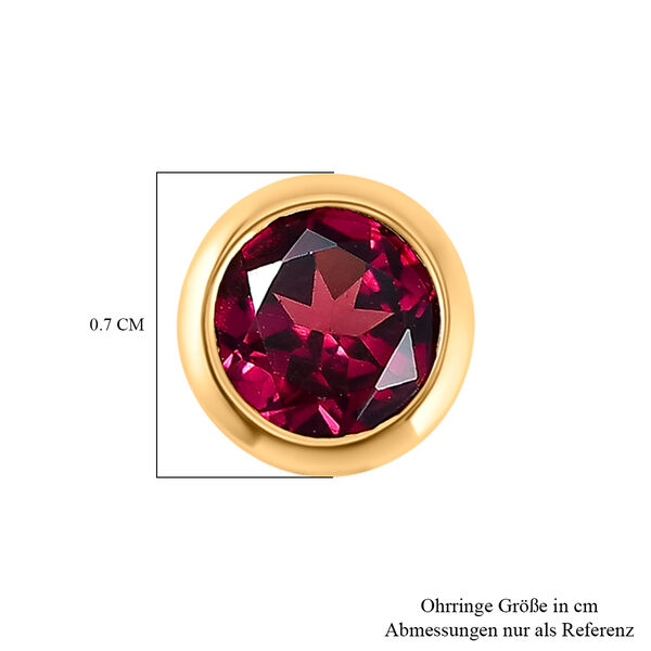 Natürliche Rhodolith Granat Ohrringe - 1,23 ct. image number 5