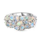 Natürlicher, äthiopischer Welo Opal Ring 925 Silber rhodiniert (Größe 19.00) ca. 2.41 ct