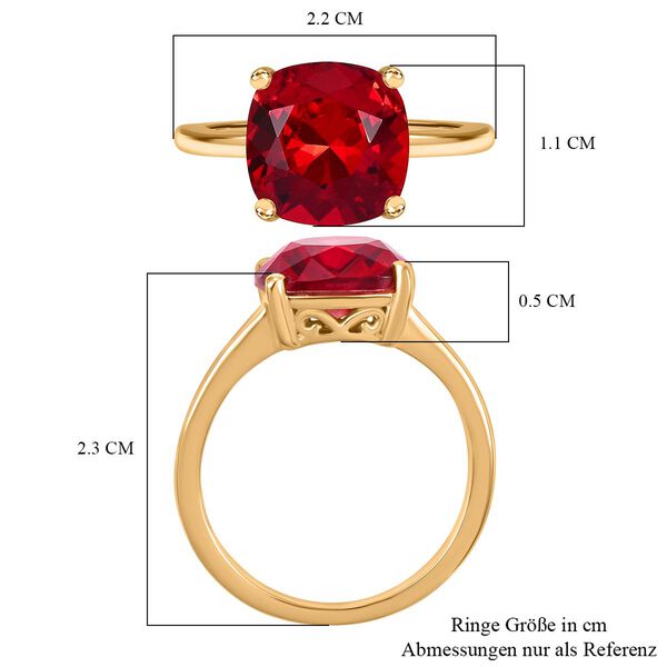 J Francis gefertigt mit SWAROVSKI- Scarlet Swarvoski Kristall Ring image number 7