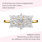 LUXORO klassischer SGL zertifizierter Diamant-Boot-Ring- 1 ct. image number 7