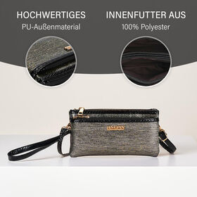 Stylische Sling Crossbody Tasche, Gold