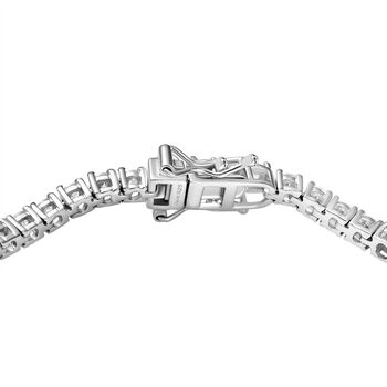 D&rsquo;Joy Moissanit 19cm Armband, 925 Silber rhodiniert - 13,58 ct.