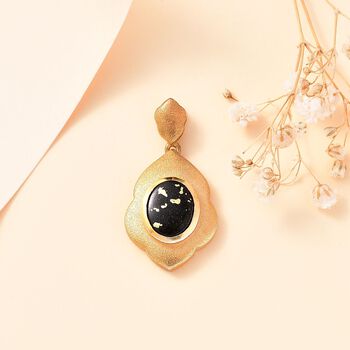 Goldenite Anh&auml;nger 925 Silber 750 Gelbgold Vermeil ca. 1,75 ct.