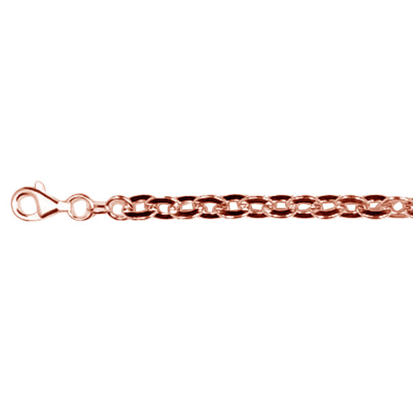 Hohles, flaches Forzatina-Armband, 19 cm