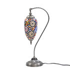 Handgefertigte, orientalische Mosaikglas-Tischlampe in Wassertropfen Form, Mehrfarbig image number 1