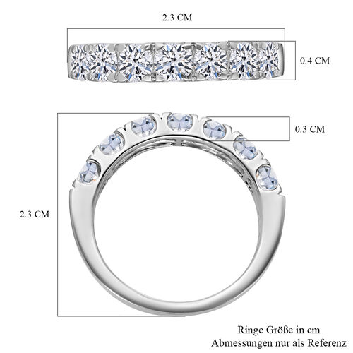 LUXORO IGI zertifizierter SI Labor Diamant Ring in 585 Weißgold - 1,50 ct. image number 6