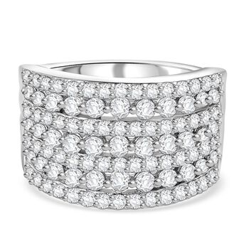 J Francis gefertigt mit SWAROVSKI-  Swarovski Zirkonia Cluster Ring