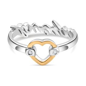 GP Amore Kollektion - Kanchanaburi blauer Saphir und weißer Champagner Diamant Ring