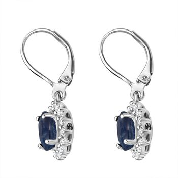 D'Joy Masoala Saphir und Zirkon Ohrringe - 4,52 ct.