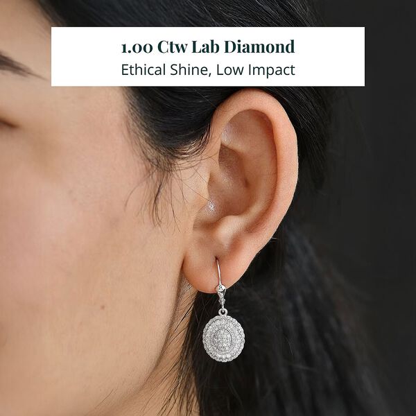 LUXURIANT DIAMOND - Lab Grown Diamant SI-GH Ohrringe 925 Silber Rhodiniert ca. 0,99 ct. image number 1