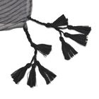 Plissee Schal mit Quasten und Farbverlauf, 180x90cm, schwarz image number 4