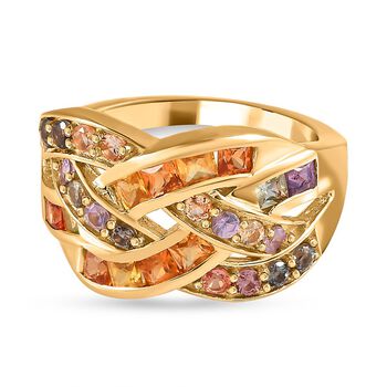 Mehrfarbiger Saphir-Ring - 2,13 ct.