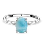 Larimar-Ring, 925 Silber (Größe 17.00) ca. 1,45 ct
