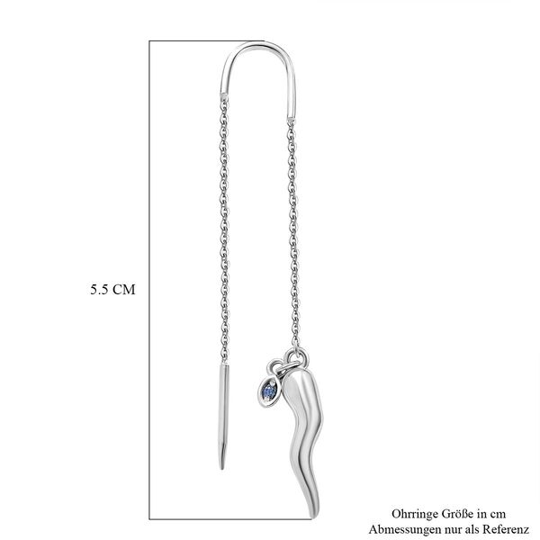 GP Kollektion Chili Ohrringe 925 Silber rhodiniert ca. 0.05 ct image number 5