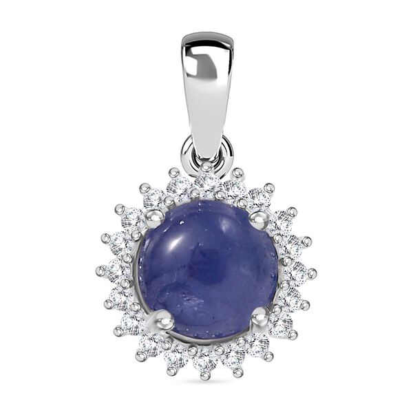 AA Tansanit und Moissanit Anh&auml;nger - 1,28 ct. image number 0