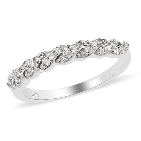 Diamant Ring 925 Silber platiniert  ca. 0,20 ct image number 4