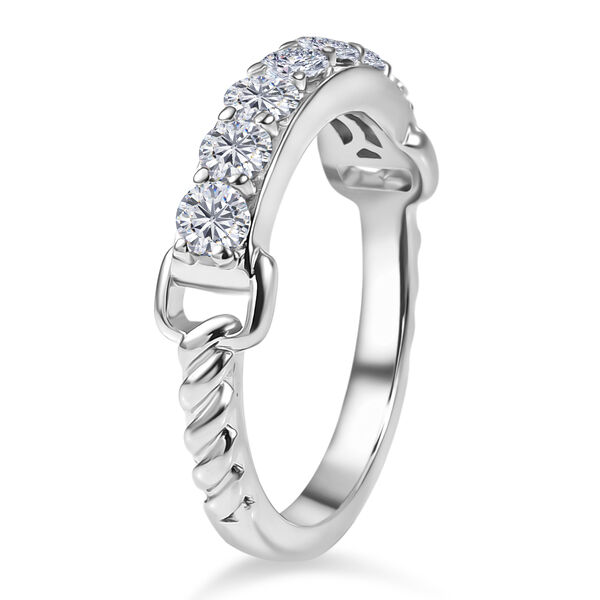 EVER TRUE Moissanit Ring Nickelfreies Messing (Gr&ouml;&szlig;e 20.00) ca. 0,73 ct image number 4