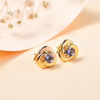 Tansanit Ohrringe - 0,53 ct.