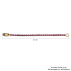 Afrikanisches Rubin und schwarzes Spinell-Armband in Silber image number 4