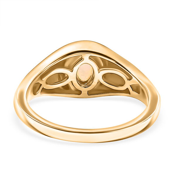 AA nat&uuml;rliches, &auml;thiopisches Welo Opal-Schmuckset, 925 Silber vergoldet - 1,89 ct. image number 6